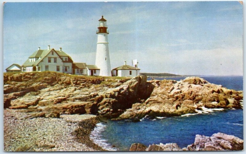 Postcard - Portland Head Light, Casco Bay - Portland, Maine