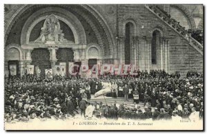 Old Postcard Lourdes Benediction T S Sacrament