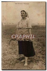 Old Postcard Peasant Life in the fields