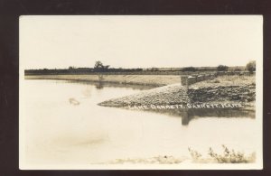 RPPC GARRETT KANSAS LAKE GARRETT REAL PHOTO POSTCARD ELKTON MARYLAND