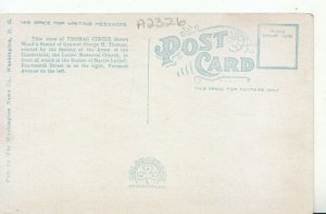 America Postcard - Thomas Circle - Washington D.C - Ref 15907A