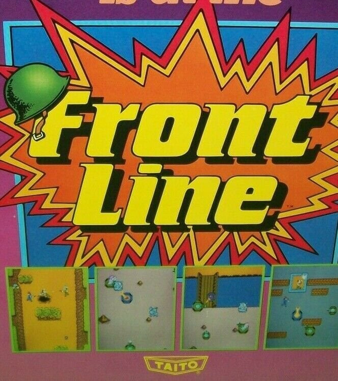 Front Line Arcade FLYER Original Vintage 1982 Game Artwork Sheet Battle Combat