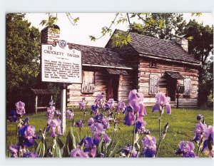 Postcard Site of the Boyhood Home of David Crockett Tennessee USA