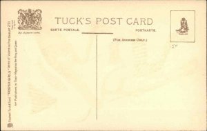 Art Nouveau Beautiful Woman Tennis Racket Ball TUCK 231 Postcard EXC COND