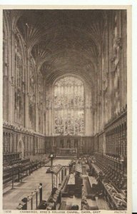 Cambridgeshire Postcard - King's College Chapel - Choir East - Ref TZ9912