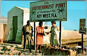 Postcard BUSINESS ACTIVITY SCENE Key West Florida FL AM8021