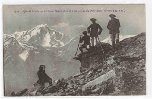 Mountain Climbers Mountaineer Le Mont Blanc Savoie France 1910c postcard