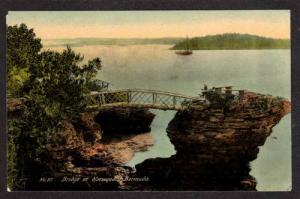 Early view of Bridge in Norwood BERMUDA Postcard PC