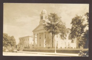 RPPC LEXINGTON MISSOURI 1940's CARS DOWNTOWN COURT HOUSE REAL PHOTO POSTCARD