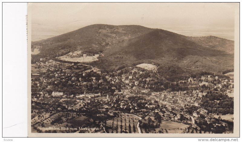 RP; Blick vom Merkurturm, Baden-Baden, Baden-Wurttemberg, Germany, PU-1931