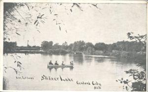 Boating on Stitzer Lake - Central City NE, Nebraska - pm 1909 - DB