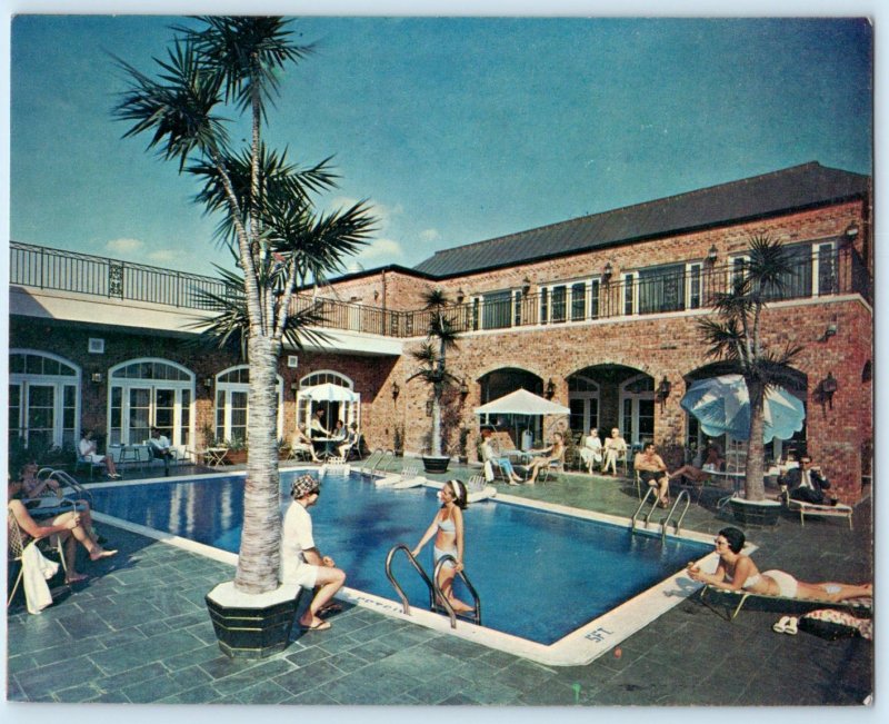 NEW ORLEANS, LA ~ French Quarter THE MONTELEONE Sky Terrace Pool 5½x7 Postcard