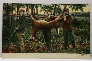 Hunting Successful Deer Hunt 1908 Hogan Missouri to Marion Indiana Postcard F18