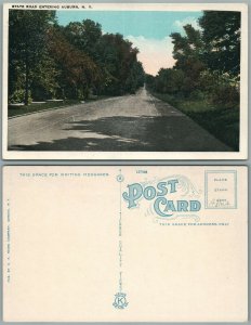 AUBURN N.Y. STATE ROAD ANTIQUE POSTCARD