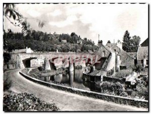 Modern Postcard Avallon Vallee Du Cousin Bridge Cousin A Stone Bridge