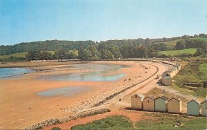 UK England Broadsands small beach in Tor Bay bathing huts