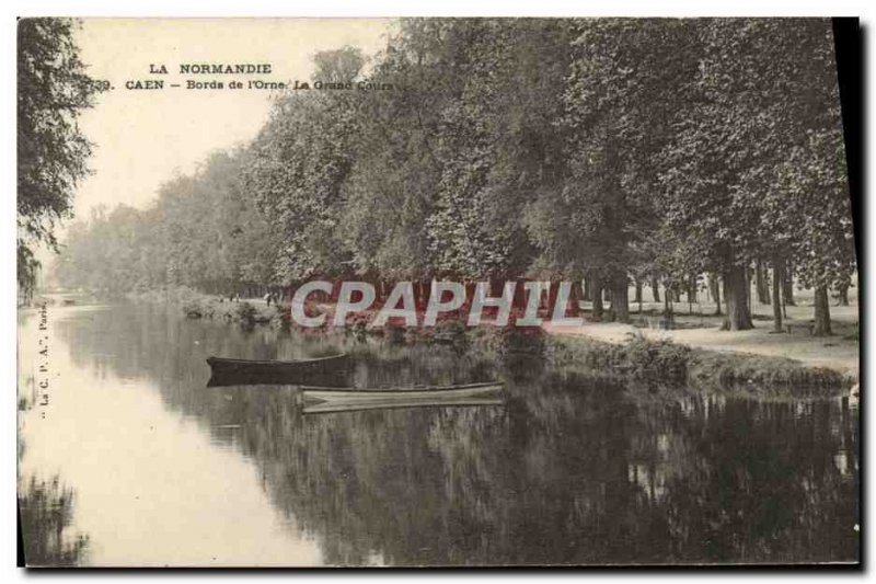 Old Postcard Caen edges of the Orne The Great Courses