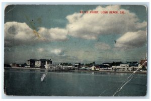 c1910's View Of Water Front Long Beach California CA Posted Antique Postcard