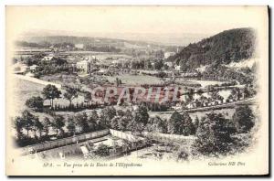 Old Postcard View Spa Taking the Road L & # 39Hippodrome Equestrian Horse