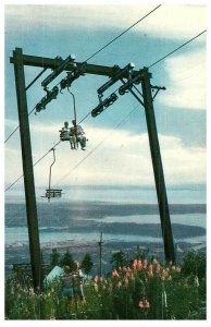 Vintage Grouse Mountain Chair Lift in Vancouver, B.C. Postcard