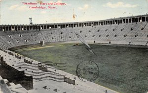 Football Stadium Harvard University Massachusetts 1911 postcard