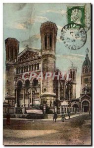 Postcard Old Lyon Notre Dame de Fourviere The front