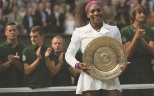 Serena Williams Wimbledon 2012 Ladies Tennis Champion Venus Dish Postcard