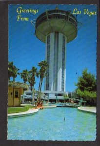 NV Greetings From Las Vegas Landmark Hotel Pool Casino Nevada Postcard