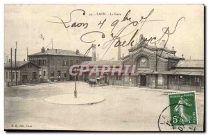 Laon - La Gare - Old Postcard