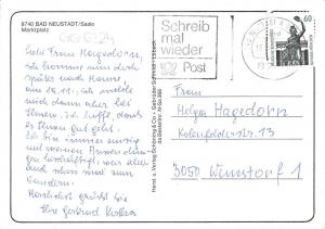 GG6324 bad neustadt saale marktplatz    germany