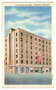 1951 Royal York Hotel, Clarksville, TN Postcard