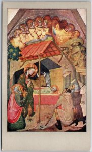 Religious Portrait Bartolo di Fredi Adoration of the Shepherds Museum Postcard