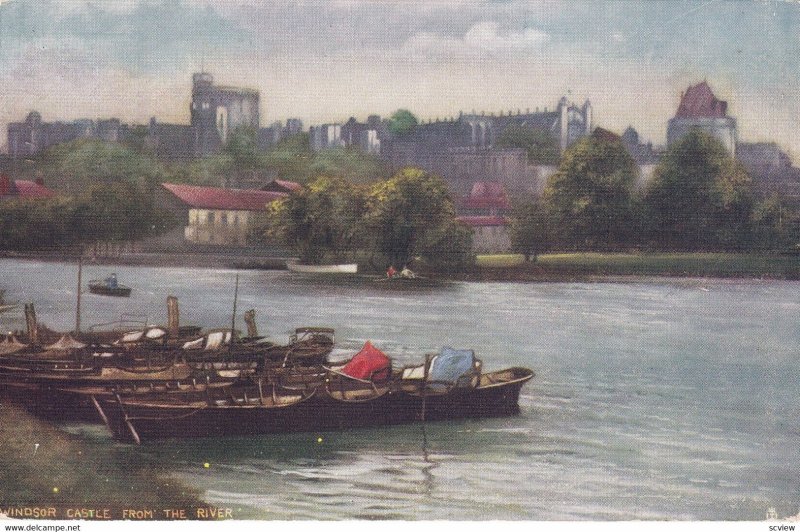 Windsor Castle From The River, PU-1908; TUCK 6164