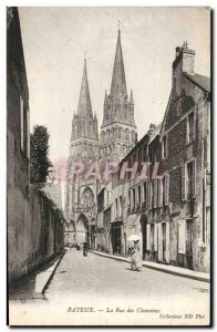 Old Postcard Bayeux Rue Des Canons