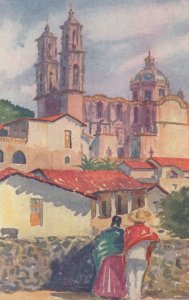 Taxco Mexico Antique Painting Postcard