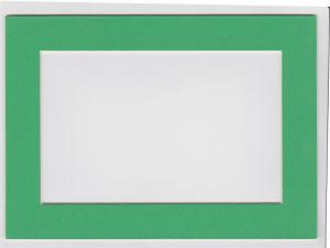 Custom Cut Postcard Mat Fits 5x7 Frame GREEN