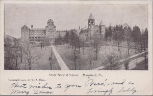 Postcard State Normal School Mansfield PA 1905