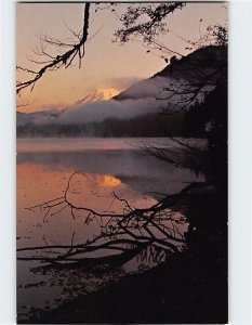 Postcard Autumn sunrise over Mount Rainier, Gifford Pinchot National Forest, WA