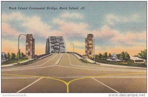 Illinois Rock Island Centennial Bridge 1953