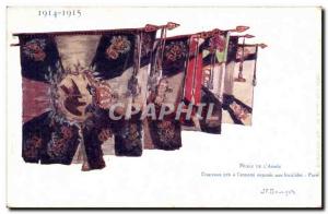 Old Postcard Army Museum of Paris Army Flags has taken the enemy exposed to t...