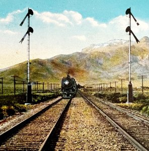 Humboldt Mountains Train Postcard Railroad Imlay Nevada c1950-60 PCBG8A