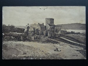 Scotland Edinburgh INCHCOLM ISLAND The Monestery c1905 Old Postcard by Valentine