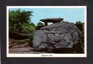 WV Jefferson Rock Thomas Jefferson Harper's Ferry West Virginia Postcard