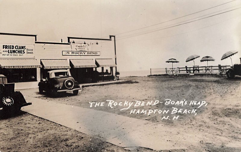 Hampton Beach NH Fried Clams Rocky Bend Boar's Head, Real Photo