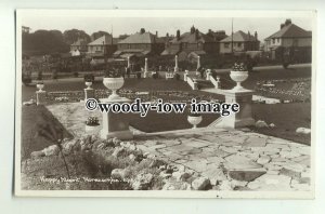 tq0016 - Lancs - Display Gardens at Happy Mount, Bare, Morecambe - postcard