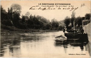 CPA La Bretagne Pittoresque PONT-SCORFF Vue sue le Scorff Le Port (431166)