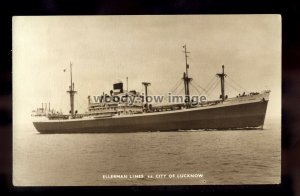 ca0236 - Ellerman Cargo Ship - City of Lucknow , built 1946 - postcard