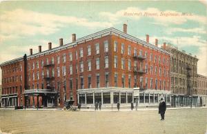 1907-15 Printed Postcard; Bancroft House Hotel, Saginaw MI Posted