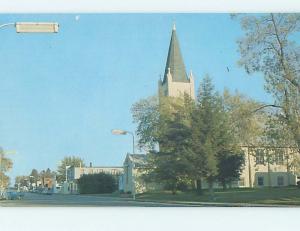 Unused Pre-1980 CHURCH SCENE Milltown Wisconsin WI hs6619