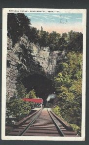 1927 PPC Bristol Tn Natural Tunnel Shows Train